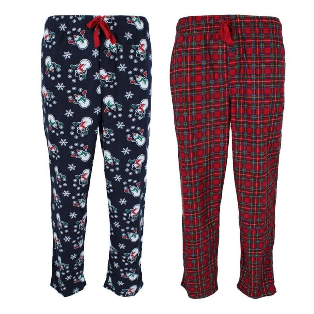 Fruit of the Loom Men's Holiday Fleece Pajama Pant (Pack of 2)